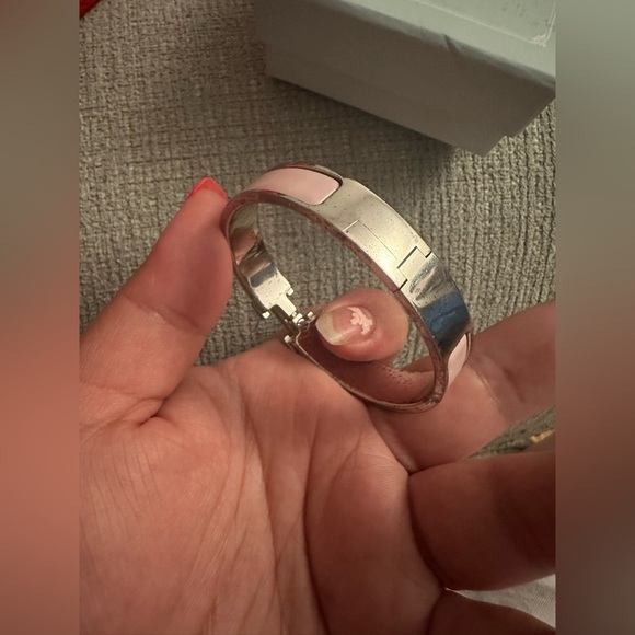 Hermes pink/silver clic H bracelet - Picture 4 of 4